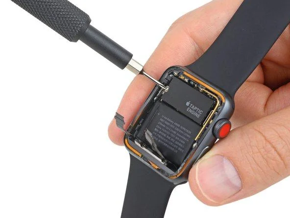 Posizione di fissaggio interna in un orologio