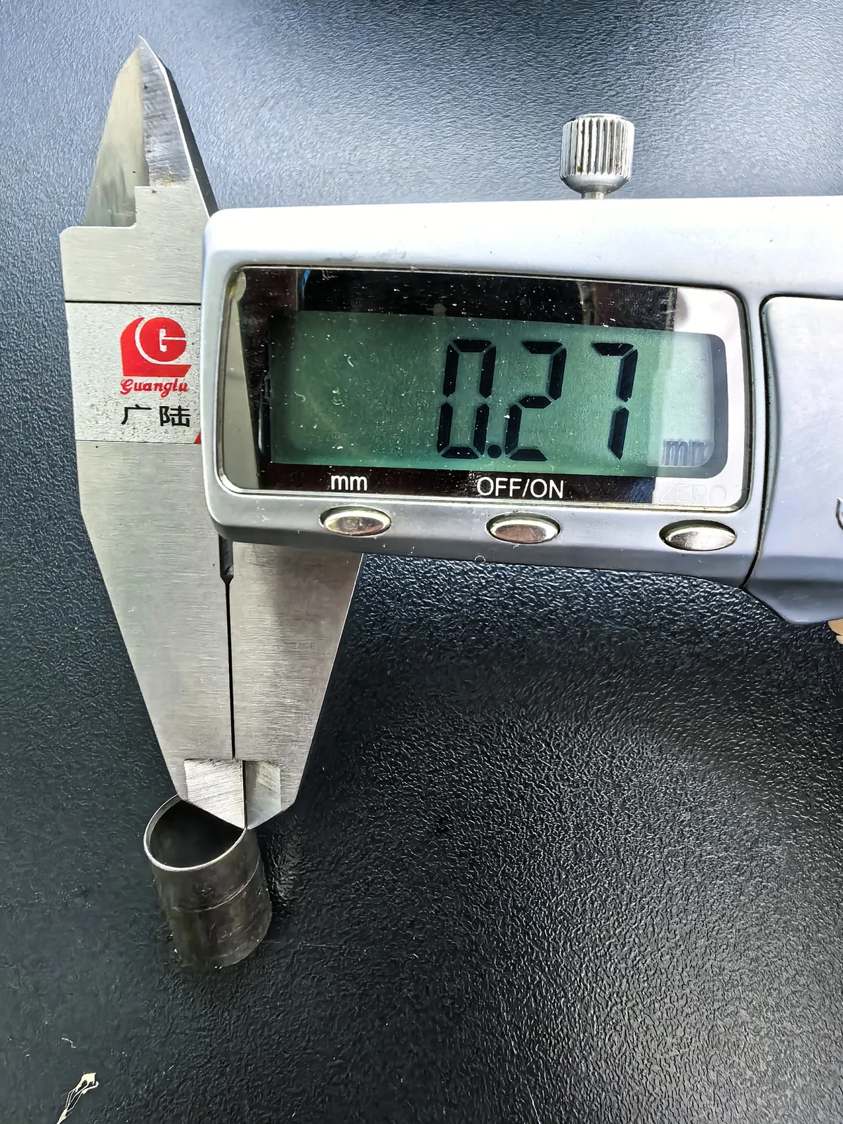 تطوير مواد وعمليات للأنابيب ذات الجدران فائقة الرقة measurement record 2