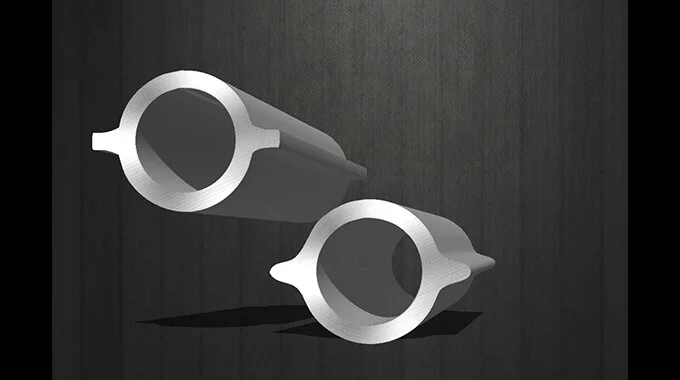 Tubo perfurado sem costura de seção transversal em forma de asas product image